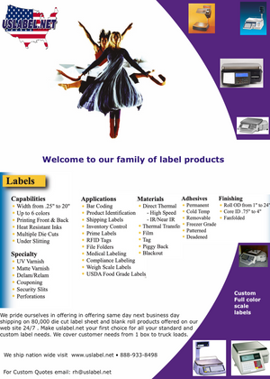 Whats new in Label Stock Material deliveries across the United States.