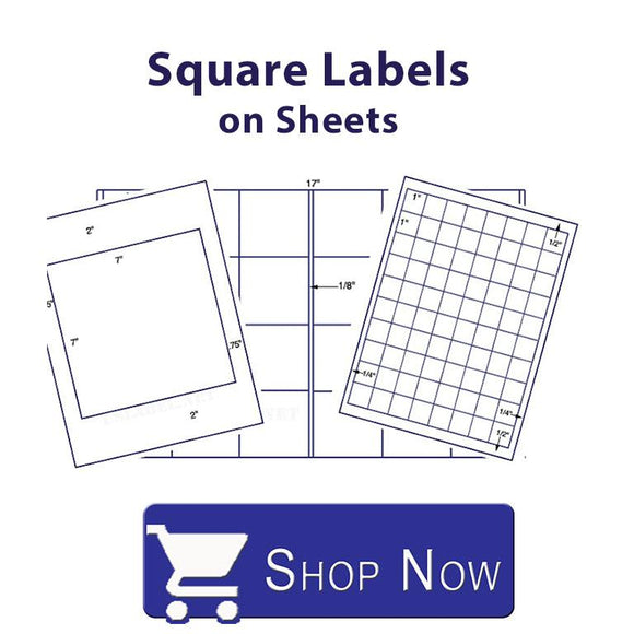 Square Labels on Sheets.