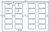 US6041-2 3/4''x1 13/16''-20 up label on a 11'' x 17'' sheet.