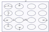 US8318 - 3'' x 2'' Oval 16 up label on a 11'' x 17'' sheet.