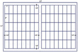 US7738 - 1'' x 2'' - 80 up label on a 11'' x 17' sheet.