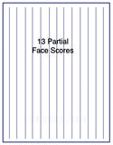 US1041F8.5'' x 11''with 13 part Face slits label sheet.