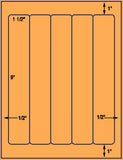 US1540-1 1/2'' x 9''-5 up on a 8 1/2" x 11" label sheet.