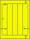 US1540-1 1/2'' x 9''-5 up on a 8 1/2" x 11" label sheet.