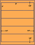 US1560-8'' x 2''-5 up on a 8 1/2" x 11" label sheet.