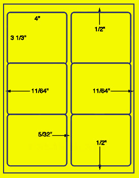 US1680 -4''x3 1/3''-6 up Avery 5164 on a 8 1/2"x11" sheet.