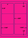 US1700- 4''x3 1/3''-6 up # 5164 8.5" x 11" label sheet.