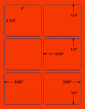 US1740-4''x31/3''-6 up w/gutters on a 8 1/2"x11" sheet.