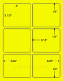 US1740-4''x31/3''-6 up w/gutters on a 8 1/2"x11" sheet.