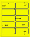 US2022-4''x1 7/8''-10 up on a 8 1/2" x 11" label sheet.