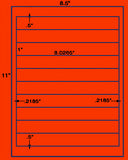 US2030-1''x8.0265''-10 up on a 8 1/2"x11" label sheet.