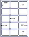 US3300-2.688''x2"-15 up on a 8 1/2"x11" label sheet.