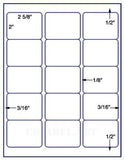 US3321-2 5/8''x2''-15up w/vert on a 8 1/2"x11" label sheet.