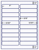 US3440-1" x 4" #5161-20 up on a 8.5"x11" label sheet.