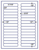 US3680-3 7/16''x2/3'' 30 up on a 8 1/2" x 11" label sheet.