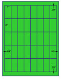US3738-1'' x 2''- 40 up on a 8 1/2"x 11" label sheet.