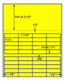 US3745-21/16''x11/16''-40 up Perfs-8 1/2"x11" label sheet.