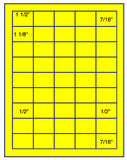 US3830-1 1/2''x1 1/8''-45 up on a 8 1/2" x 11" label sheet.