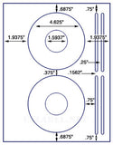 US4062-4 5/8''2 up DVD on a 8 1/2" x 11" label sheet.