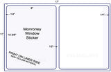 US5081M - 2 up 8" x 10 3/8" Monroney label on 11 x 17 sheet