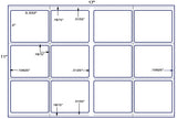 US5702-4''x3 1/3''w perf-12 up label on a 11'' x 17''sheet.