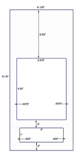 US9510-3.375'' x 4.25'' Label on 9 1/2'' x 4 1/4'' sheet.