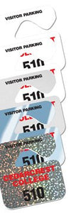 .015 inch Mini Hang Tag Parking Permit