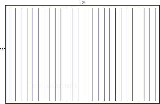 US5041 - 2 up 8 1/2'' x11'' w/13 Partial Slits 1,000 sheets
