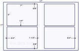 US5190-7'' x 5''-4 up label on a 11''x17''sheet.