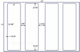 US5220 - 3'' x 10 3/8'' - 4 up label on a 11'' x 17'' sheet.