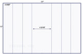 US5521-2 3/32'' x 11''&4 3/16'' label on a11" x 17" sheet.