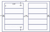 US5593-6 3/4'' x 2''-10 up label on a 11'' x 17'' sheet.
