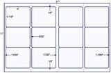 US5700-4''x3 1/3'' w perf-12 up label on a 11'' x 17''sheet.