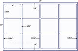 US5761-4'' x 3 1/2'' -12 up label on a 11'' x 17'' sheet.