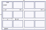 US5801-3 3/4'' x 2 23/32''-12 up label on a 11''x17'' sheet.