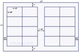 US5960-3 1/2''x2 1/4''-16 up label on a 11'' x 17'' sheet.