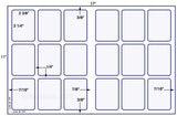 US5981-2 3/8''x3 1/4''-18 up label on a 11'' x 17'' sheet.
