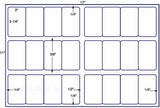 US7040-2''x3 1/4''-24 up label on a 11'' x 17'' sheet.