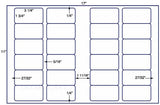 US7081-3 1/4''x1 3/4''-24 up label on a 11'' x 17'' sheet.