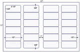 US7100-3 1/2''x1 5/8''-24 up label on a 11'' x 17'' sheet.