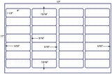 US7180-4''x1 1/3''-28 up label on a 11'' x 17'' sheet.