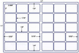 US7300-2.688''x2''-30 up label on a 11'' x 17'' sheet.