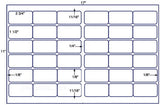 US7399-2 3/4''x1 1/2''-36 up label on a 11'' x 17''sheet.