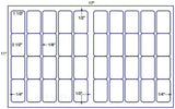 US7424-1 1/2''x2 1/2''-40 up label on a 11''x17''sheet.