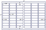 US7640-2 5/8''x1''Avery 5160-60 up on a 11'' x 17''sheet.