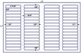 US7680-3 7/16'' x 2/3''-60 up label on a 11'' x 17'' sheet.