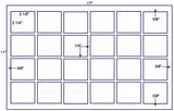 US8639-2 1/4'' x 2 1/2''-24 labels on a 11'' x 17'' Sheet.