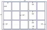 US8621 - 3'' x 3 1/2'' - 15 labels on a 11'' x 17'' Sheet.