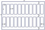 US8575 - 4'' x 1 1/4'' - 22 up label on a 11'' x 17'' Sheet.