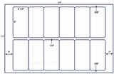 US8552-5'' x 2 1/2''-12 up label on a 11'' x 17'' Sheet.